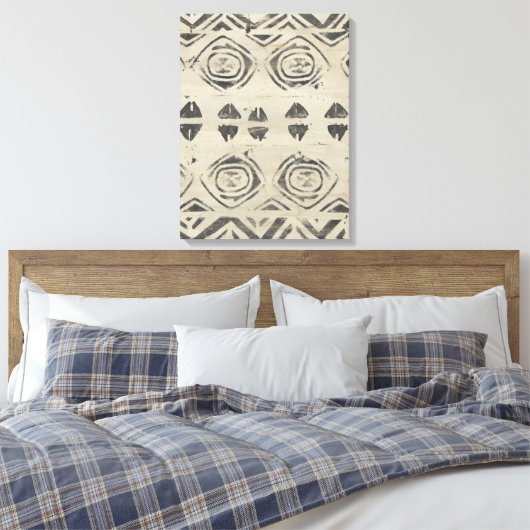Pattern Bazaar - Rond en Geometrische vormen Canvas Afdruk (Insitu (Slaapkamer))