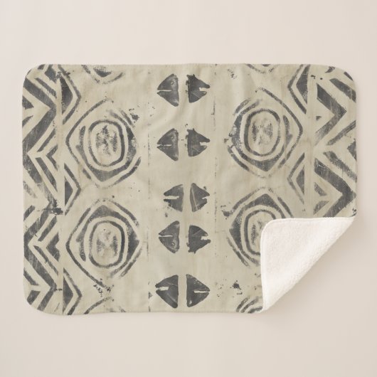 Pattern Bazaar - Rond en Geometrische vormen Sherpa Deken (Voorkant (horizontaal))