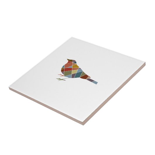 Pattern Bird Tegeltje (Zijkant)