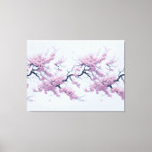 Pattern Cherry Blossoms Canvas Afdruk (Voorkant)