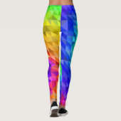 Pattern Colorful Inspiration Retro Summer Leggings (Achterkant)