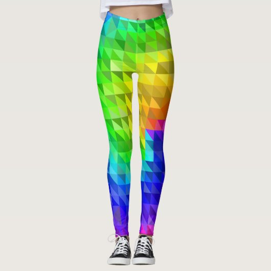 Pattern Colorful Inspiration Retro Summer Leggings (Voorkant)