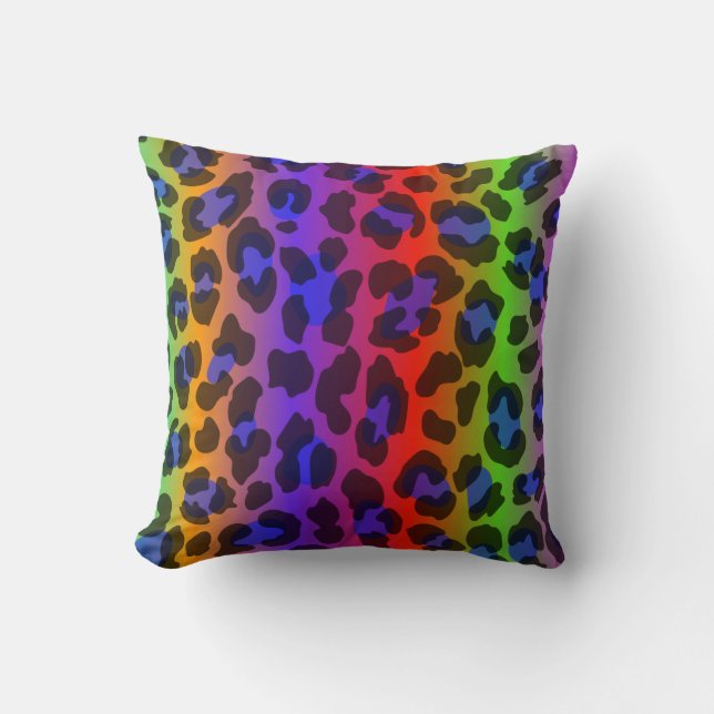 Pattern Colorful Inspiration Retro Tiger Kussen (Voorkant)