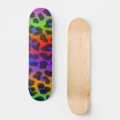 Pattern Colorful Inspiration Retro Tiger Skateboard (Voorkant)