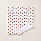 Pattern de Colorful Polka (Gant de toilette)
