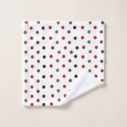 Pattern de Colorful Polka (Gant de toilette)