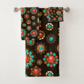 Pattern de Ethnic Brooches Seamless (En situation)