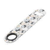 Pattern Dog paws Husky Speed Flessenopener (Achterkant Gekanteld)