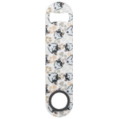 Pattern Dog paws Husky Speed Flessenopener (Voorkant)
