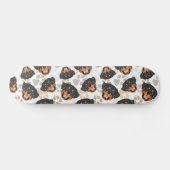 Pattern Dog Paws Rottweiler Skateboard (Horizontaal)