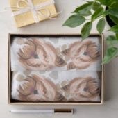 Pattern Dog Paws Yorkshire Terrier Tissuepapier (Geschenk)