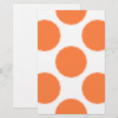 Pattern Dot Oranje Briefpapier (Voorkant / Achterkant)
