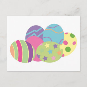 Pattern Easter Eggs Feestdagenkaart