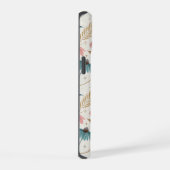 Pattern Echineceas Glitter iPhone 15 Hoesje (Rechterkant)