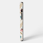 Pattern Echineceas Glitter iPhone Hoesje (Linkerkant)