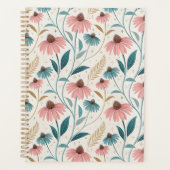 Pattern Echineceas Glitter Planner (Voorkant)