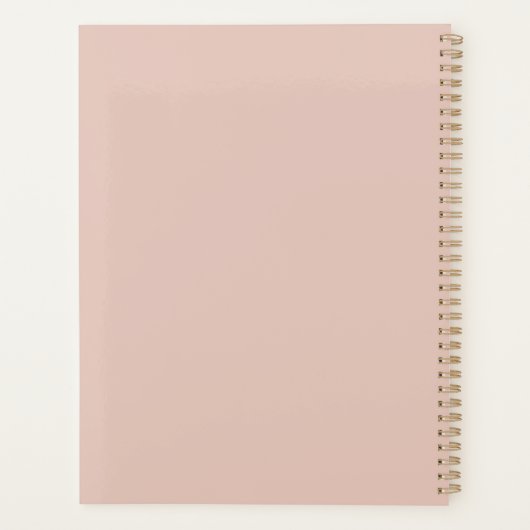 Pattern Echineceas Glitter Planner (Achterkant)