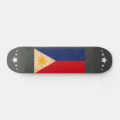  Pattern Filipino Flag Skateboard (Horizontaal)