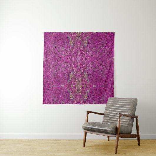 Pattern Foto Paars Cabbage Tapestry Wandkleed (In situ)