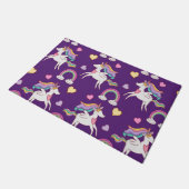 Pattern Funny Unicorn Magic Horse Cute Deurmat (Schuin)