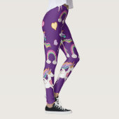 Pattern Funny Unicorn Magic Horse Cute Leggings (Rechts)