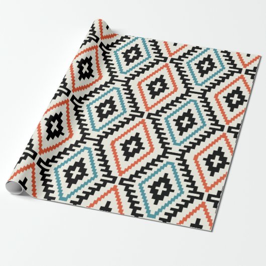 Pattern Geometric Mode Stylish Trendy Cadeaupapier (Uitgerold)