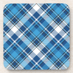 Pattern Geometric Trendy Blue Bier Onderzetter