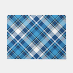 Pattern Geometric Trendy Blue Deurmat