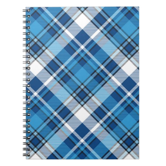 Pattern Geometric Trendy Blue Notitieboek (Voorkant)