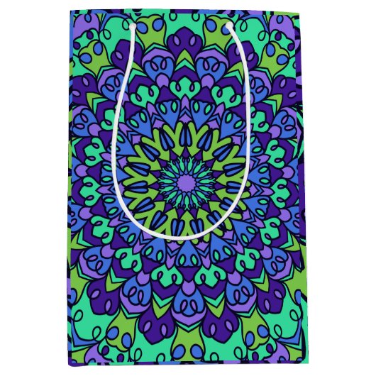 Pattern Geometric Trendy Cute Medium Cadeauzakje (Voorkant)