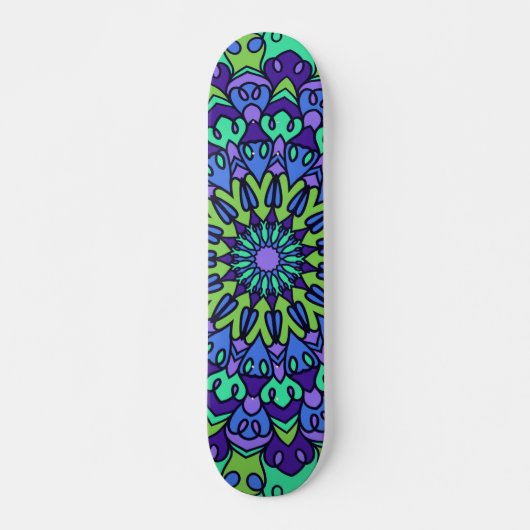Pattern Geometric Trendy Cute Skateboard (Voorkant)
