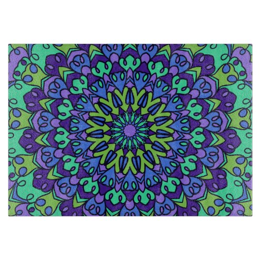 Pattern Geometric  Trendy Cute Snijplank (Voorkant)