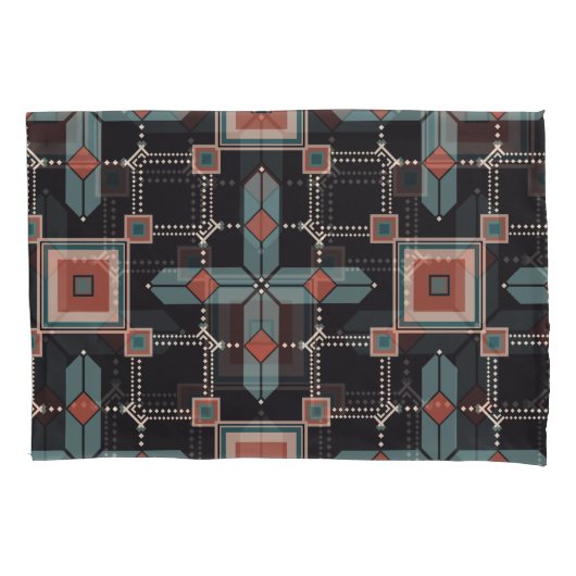 Pattern Geometric  Trendy Kussensloop (Voorkant-Links)