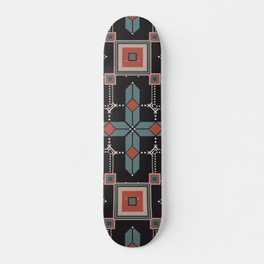 Pattern Geometric Trendy Skateboard (Voorkant)