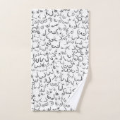 Pattern grappige humor bad handdoek (Handdoek)