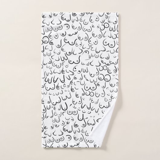 Pattern grappige humor bad handdoek (Handdoek)