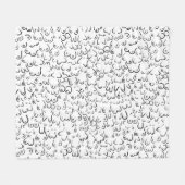 Pattern grappige humor fleece deken (Voorkant (Horizontaal))