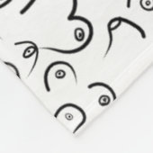 Pattern grappige humor fleece deken (Hoek)