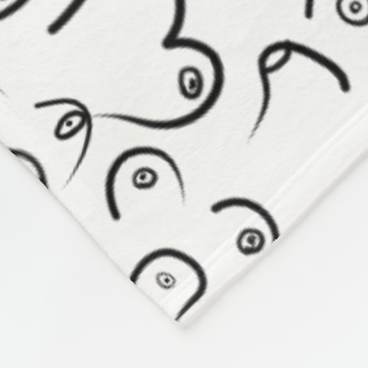 Pattern grappige humor fleece deken (Hoek)