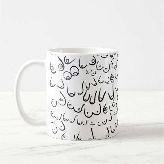 Pattern grappige humor koffiemok (Links)