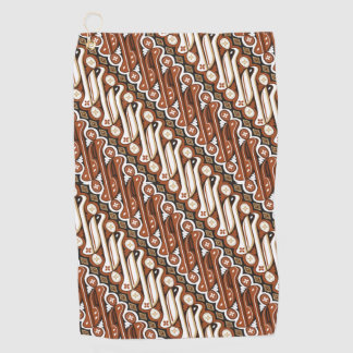 Pattern Indonesische batik Golfhanddoek