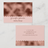 Pattern Jewelry Design Roos Gold Foil Visitekaartje (Voorkant / Achterkant)