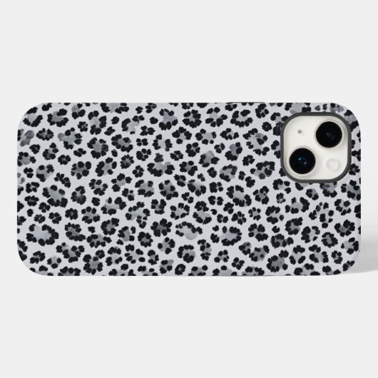 Pattern Leopard Print Gray Case-Mate iPhone Case (Achterkant (horizontaal))