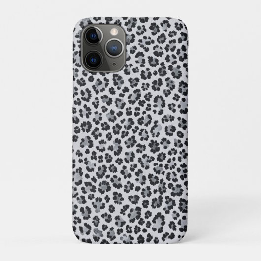 Pattern Leopard Print Gray Case-Mate iPhone Case (Achterkant)