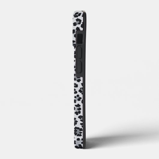 Pattern Leopard Print Gray Case-Mate iPhone Case (Achterkant / Links)