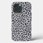Pattern Leopard Print Gray Case-Mate iPhone Case (Achterkant)