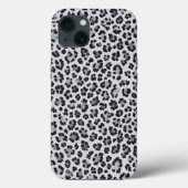 Pattern Leopard Print Gray Case-Mate iPhone Case (Achterkant)