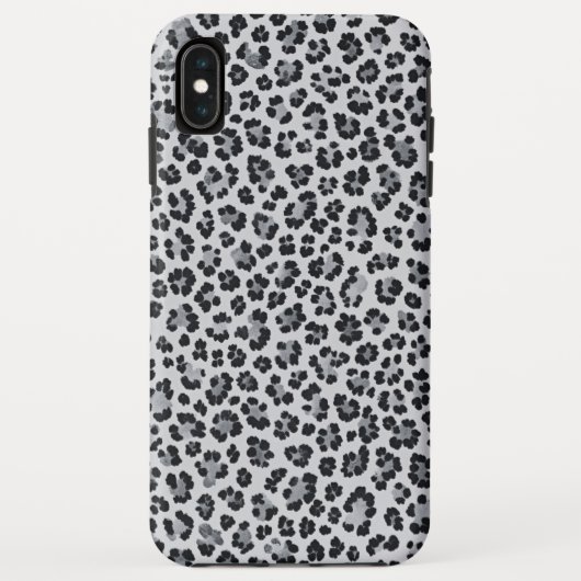 Pattern Leopard Print Gray Case-Mate iPhone Case (Achterkant)