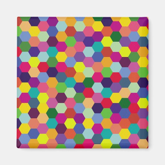 Pattern Modern Colorful — Mode spring hipster Magneet (Voorkant)