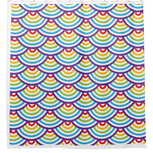 Pattern Modern Stylish Geometric  Douchegordijn (Voorkant)